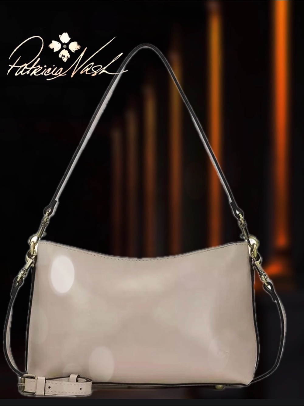 Patricia Nash Light Beige Patricia Betta Crossbody Bag